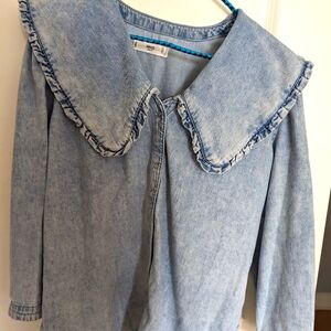 Denim top by Mango